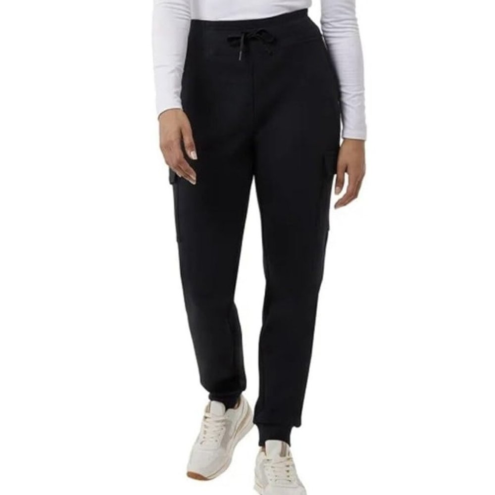 NWOT 32 Degrees Women's Tech Cargo Jogger Black Sweatpants Size Small $60 4HL139